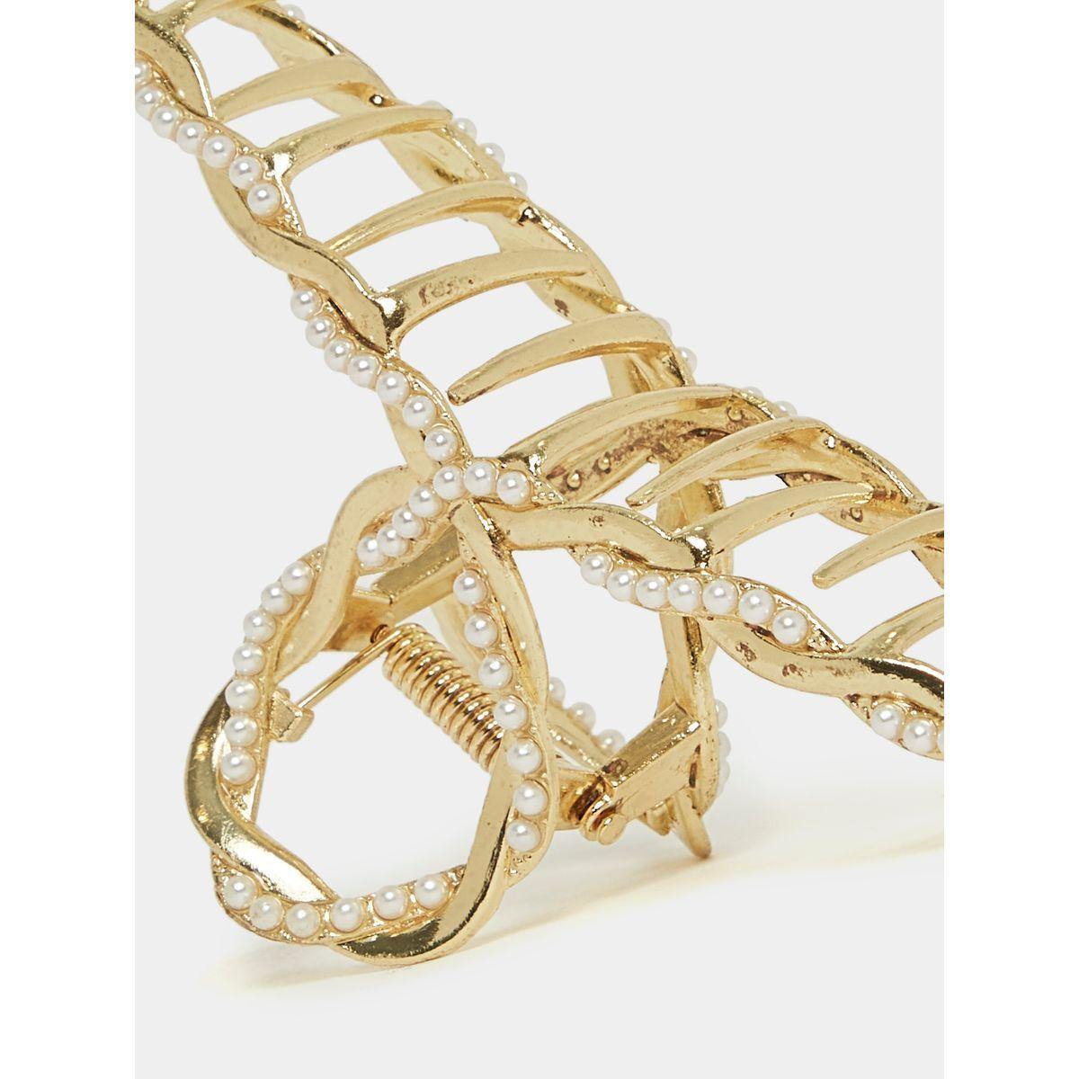 مشبك شعر مزين بحلية معدن-women-hairaccessories-clamps-image-2