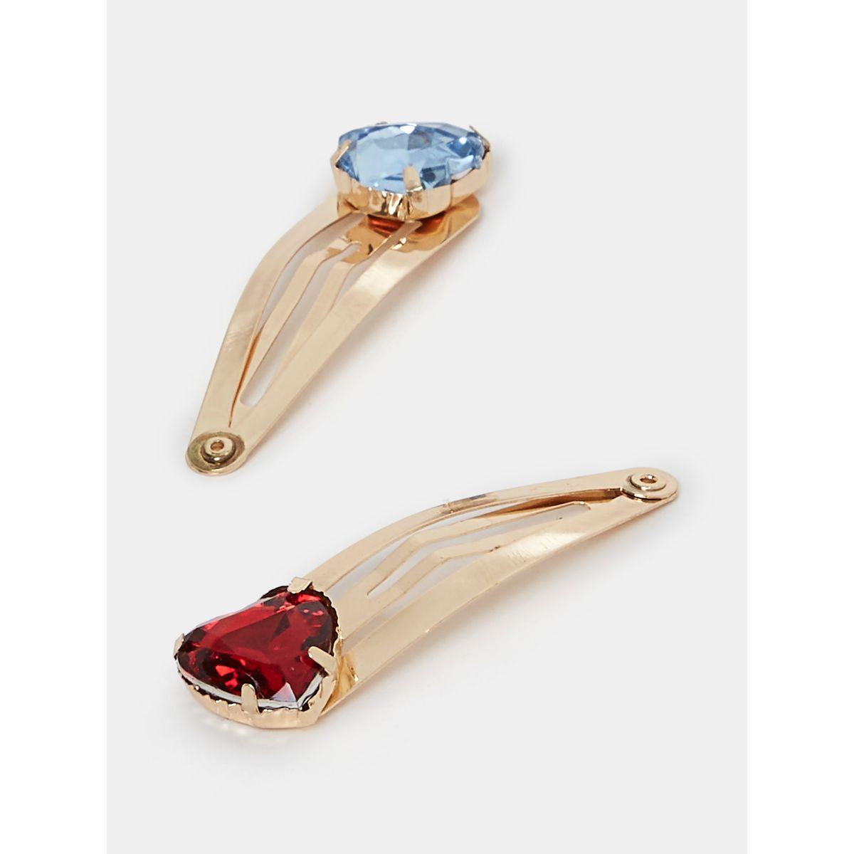 مجموعة من 2 مشبك شعر بكريستال صناعي-women-hairaccessories-clips-image-1