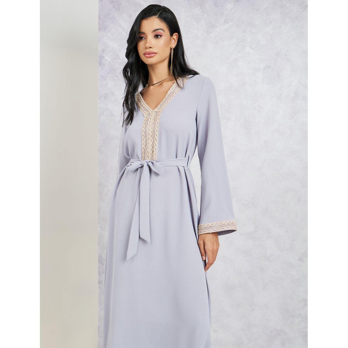 Styli Crepe Jalabiya with Gold Lace-women-arabicclothing-jalabiyas-image-2