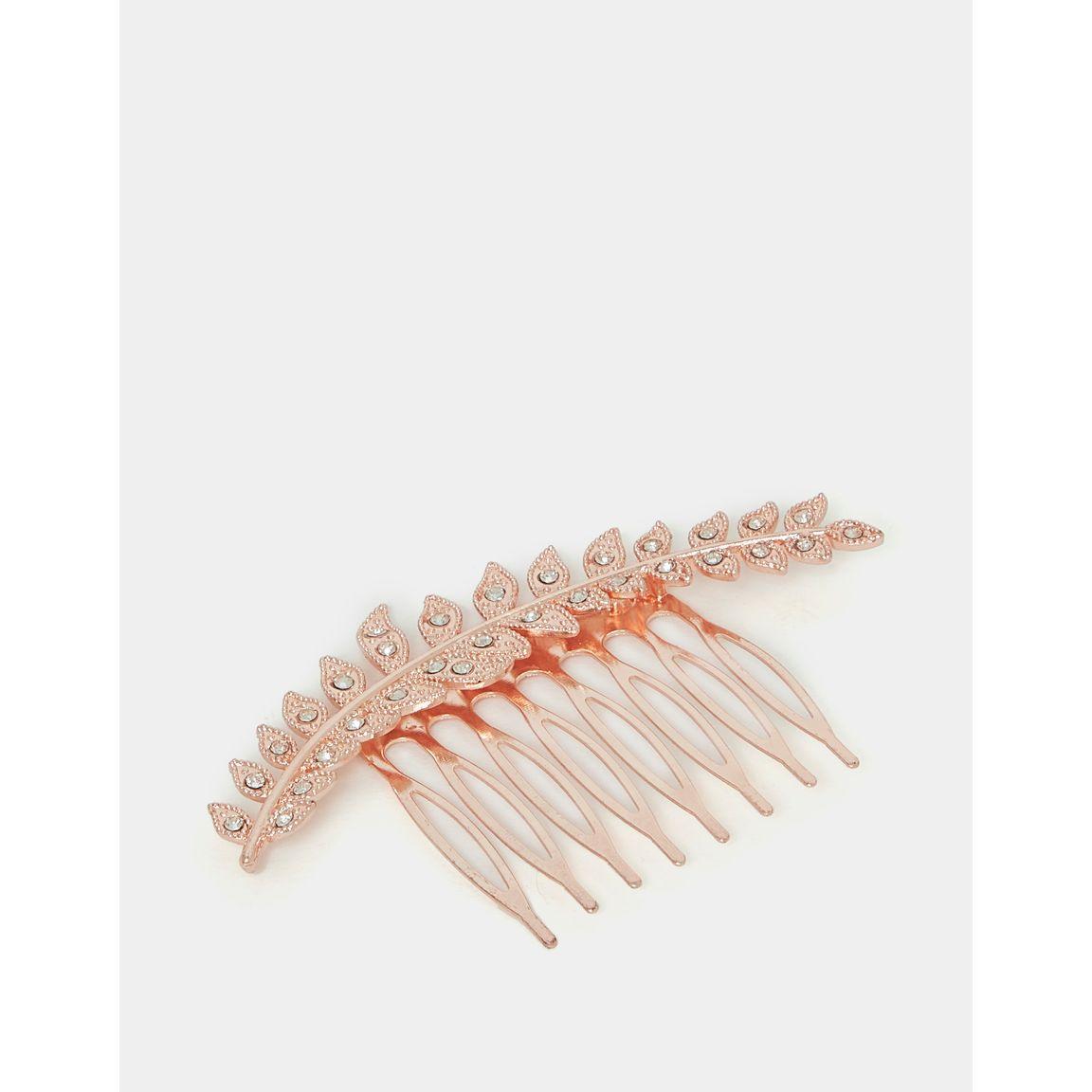 Styli Embellished Studs Hair Comb-women-hairaccessories-brushesandcombs-image-1