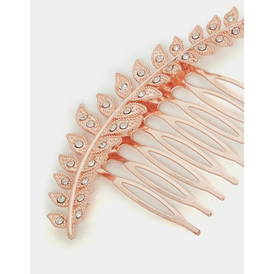 Styli Embellished Studs Hair Comb-women-hairaccessories-brushesandcombs-image-3