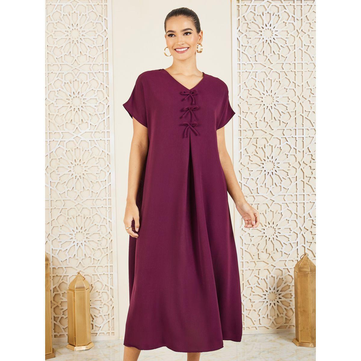 تفصيل فيونكت ستيلي تحت فستان عباية-women-arabicclothing-jalabiyas-image-1