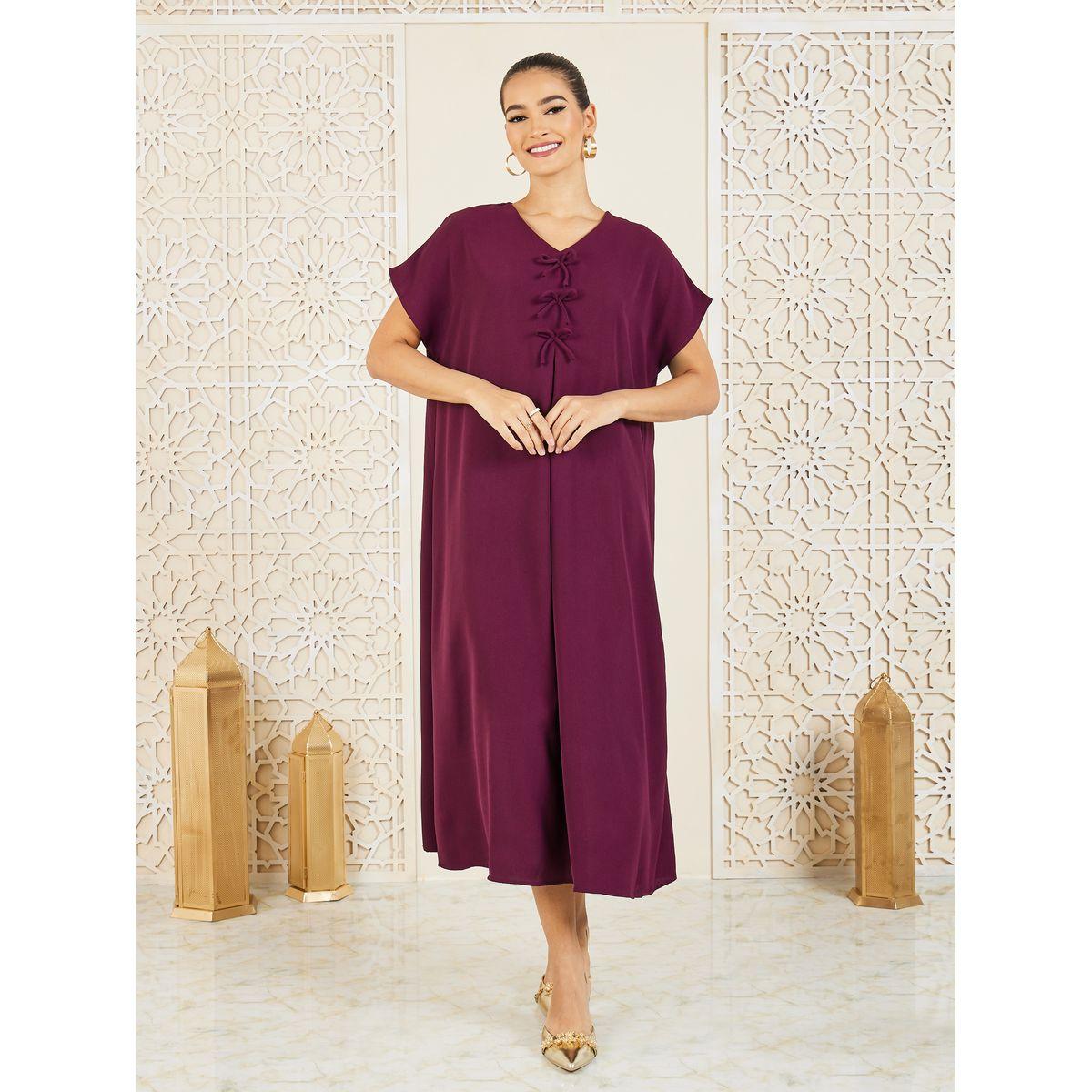 تفصيل فيونكت ستيلي تحت فستان عباية-women-arabicclothing-jalabiyas-image-2