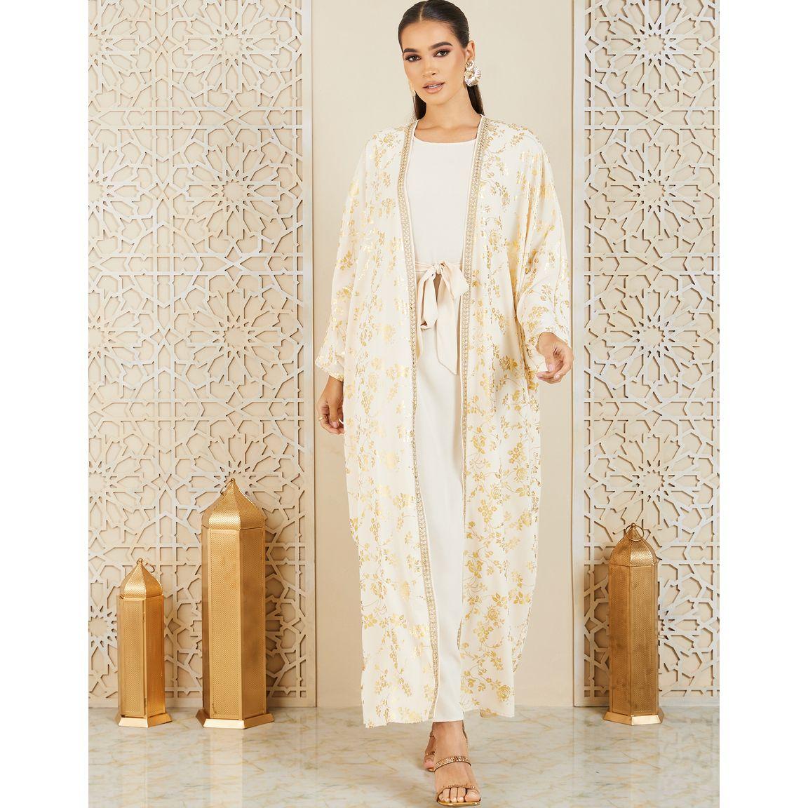 مجموعة من عباية مع فستان بأربطة-women-arabicclothing-abayas-image-1