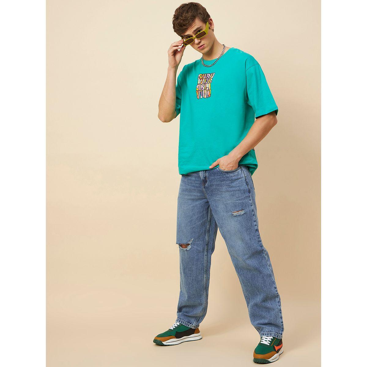 جينز دنيم ممزق بقصة مستقيمة-men-clothing-bottoms-jeans-image-1