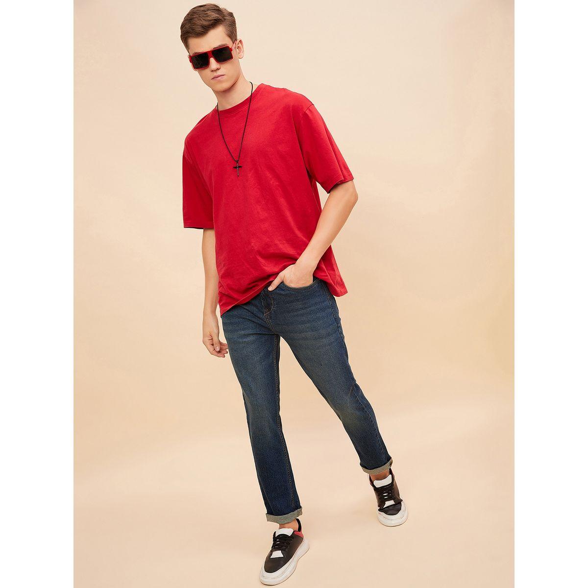 جينز بقصة مستقيمة ولون باهت هاي ستار × ستايلي-men-clothing-bottoms-jeans-image-2