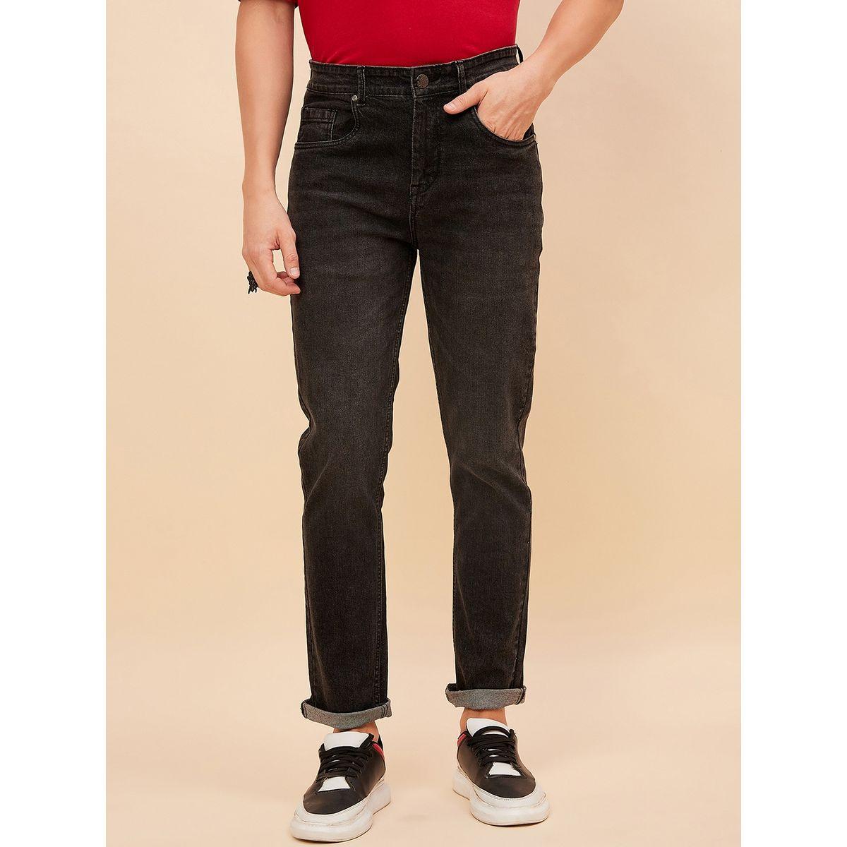High Star Straight Fit Dark Wash Stretchable Jeans-men-clothing-bottoms-jeans-image-1