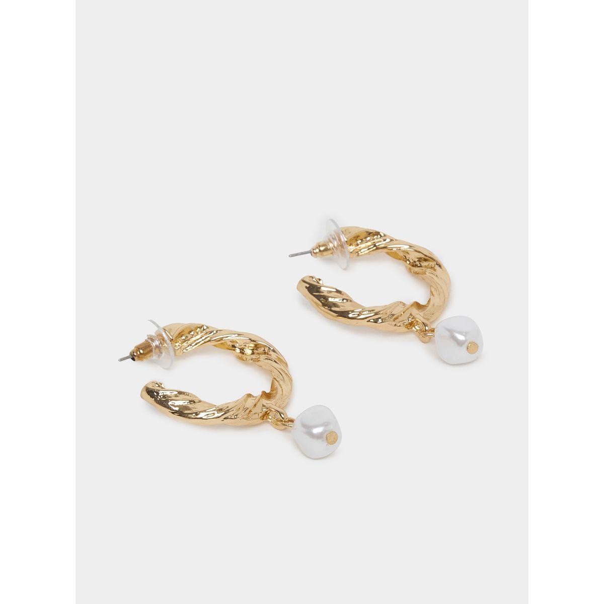 Styli Twisted Design Hoop Earrings-women-watchesandjewellery-jewellery-earrings-image-2