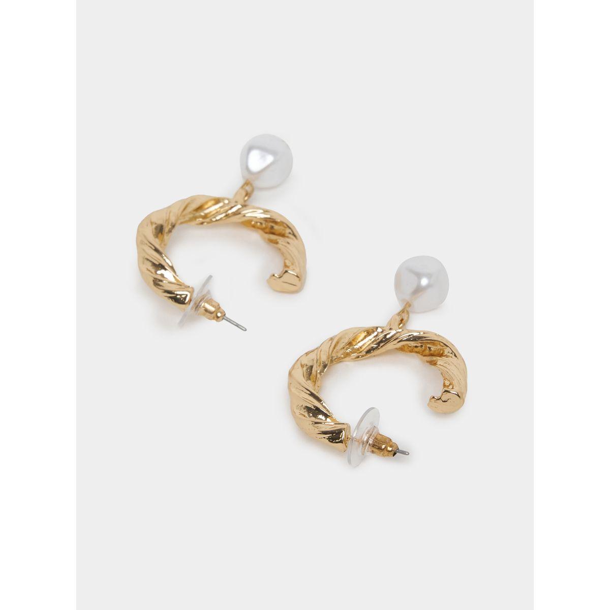 Styli Twisted Design Hoop Earrings-women-watchesandjewellery-jewellery-earrings-image-4