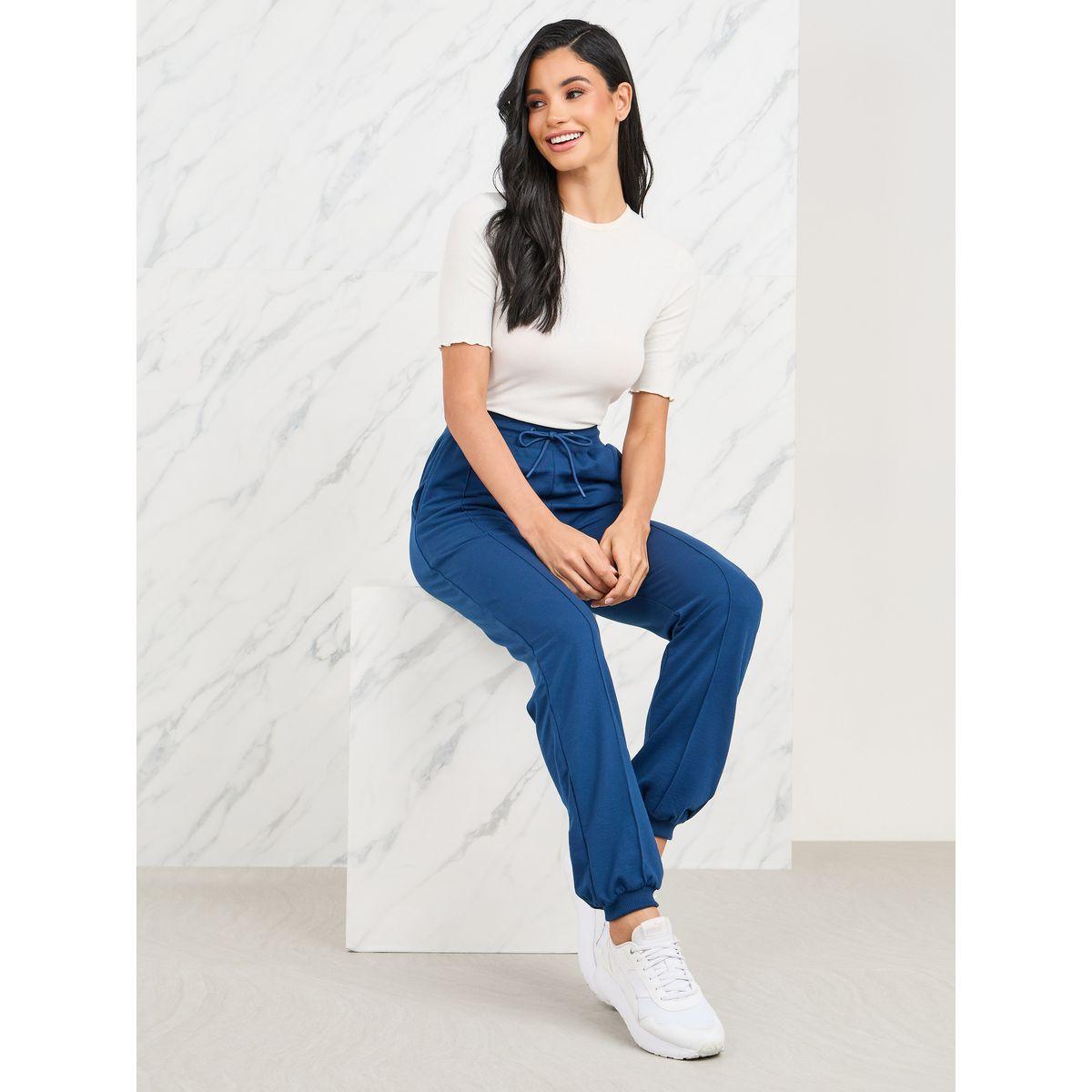 Styli Elevate Pintuck High Rise Regular Fit Jogger-women-clothing-bottoms-joggers-image-3