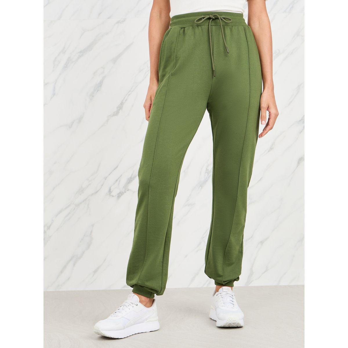 Styli Elevate Pintuck High Rise Regular Fit Jogger-women-clothing-bottoms-joggers-image-1