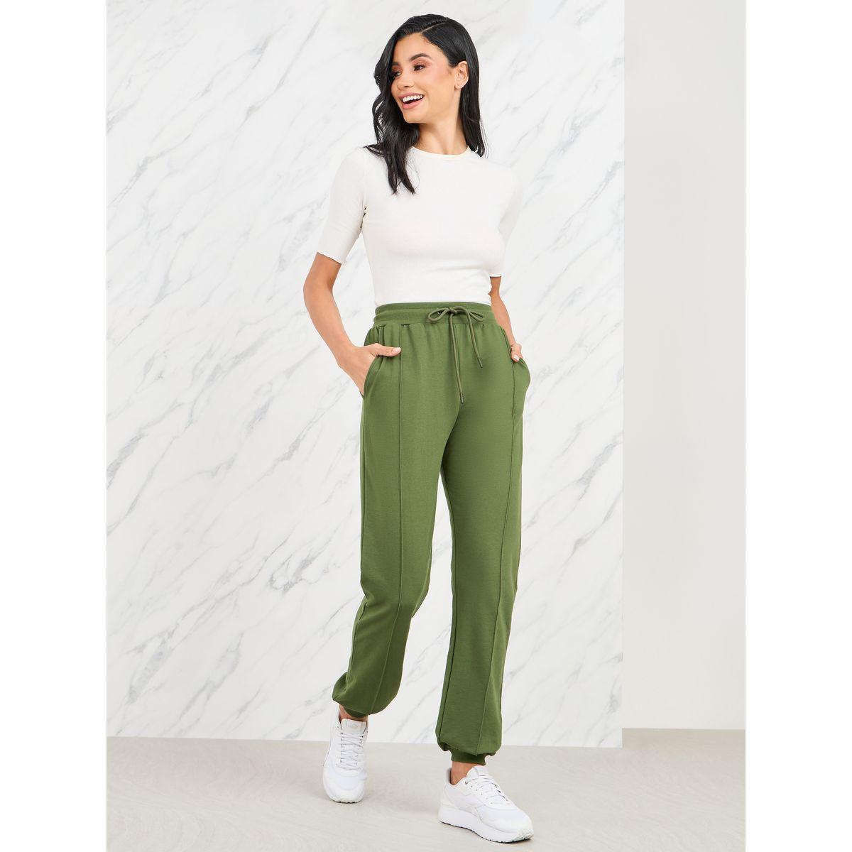 Styli Elevate Pintuck High Rise Regular Fit Jogger-women-clothing-bottoms-joggers-image-2