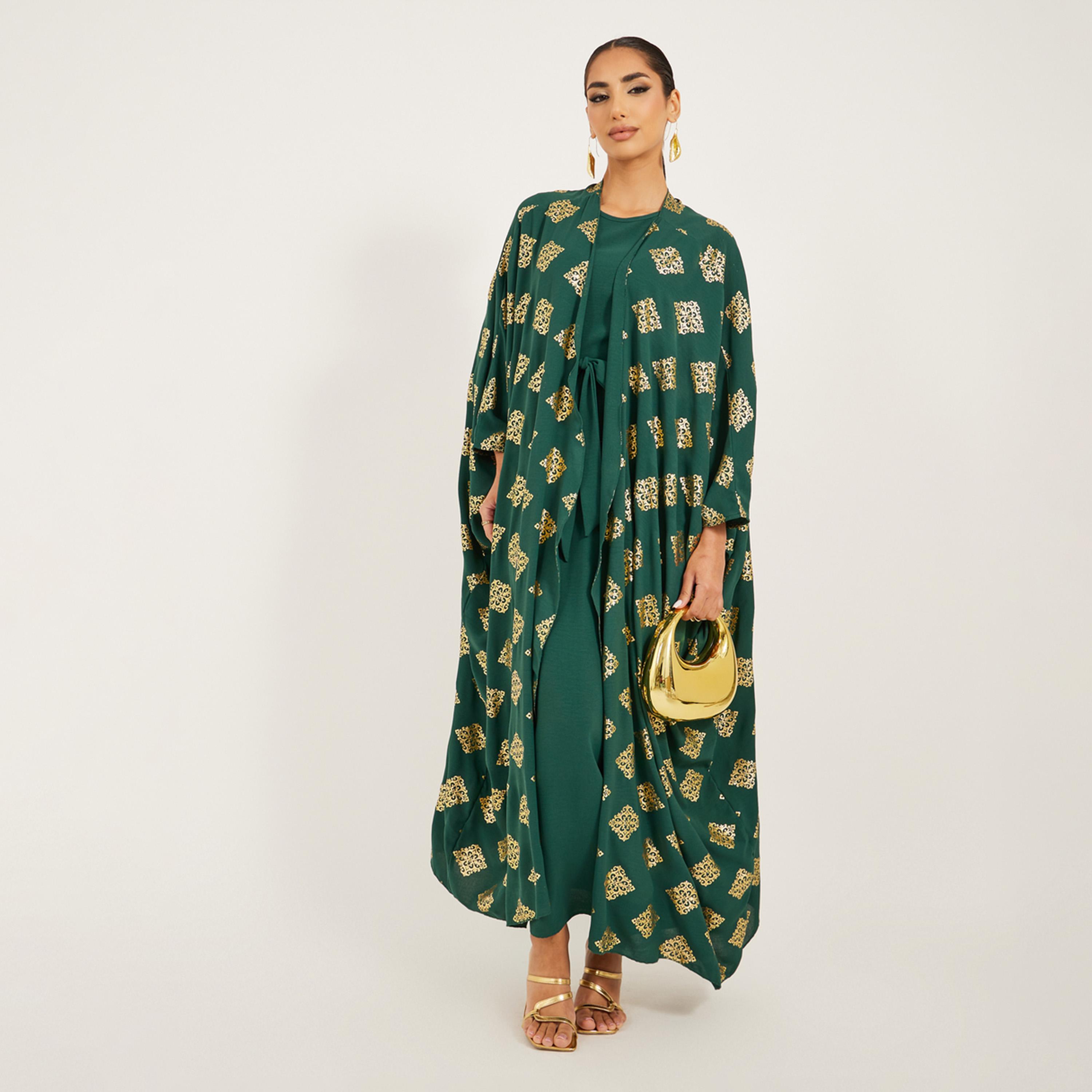 Amirah X Styli Printed Abaya-women-arabicclothing-abayas-image-1