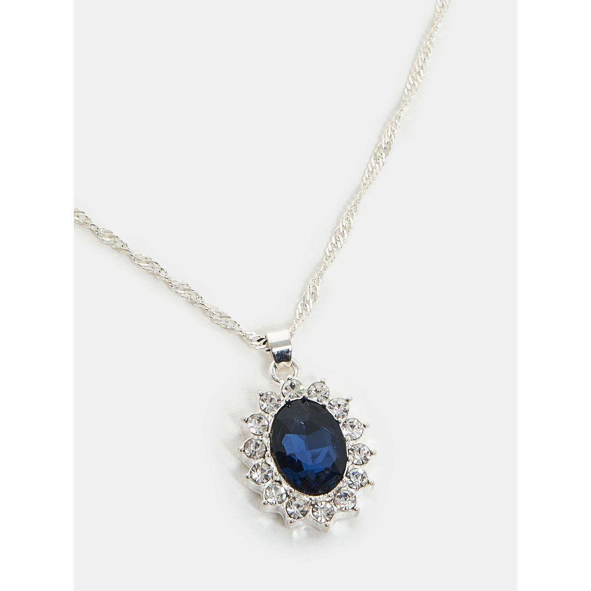 Styli Faux Gemstone Earrings & Necklace Jewelry Set-women-watchesandjewellery-jewellery-jewellerysets-image-3