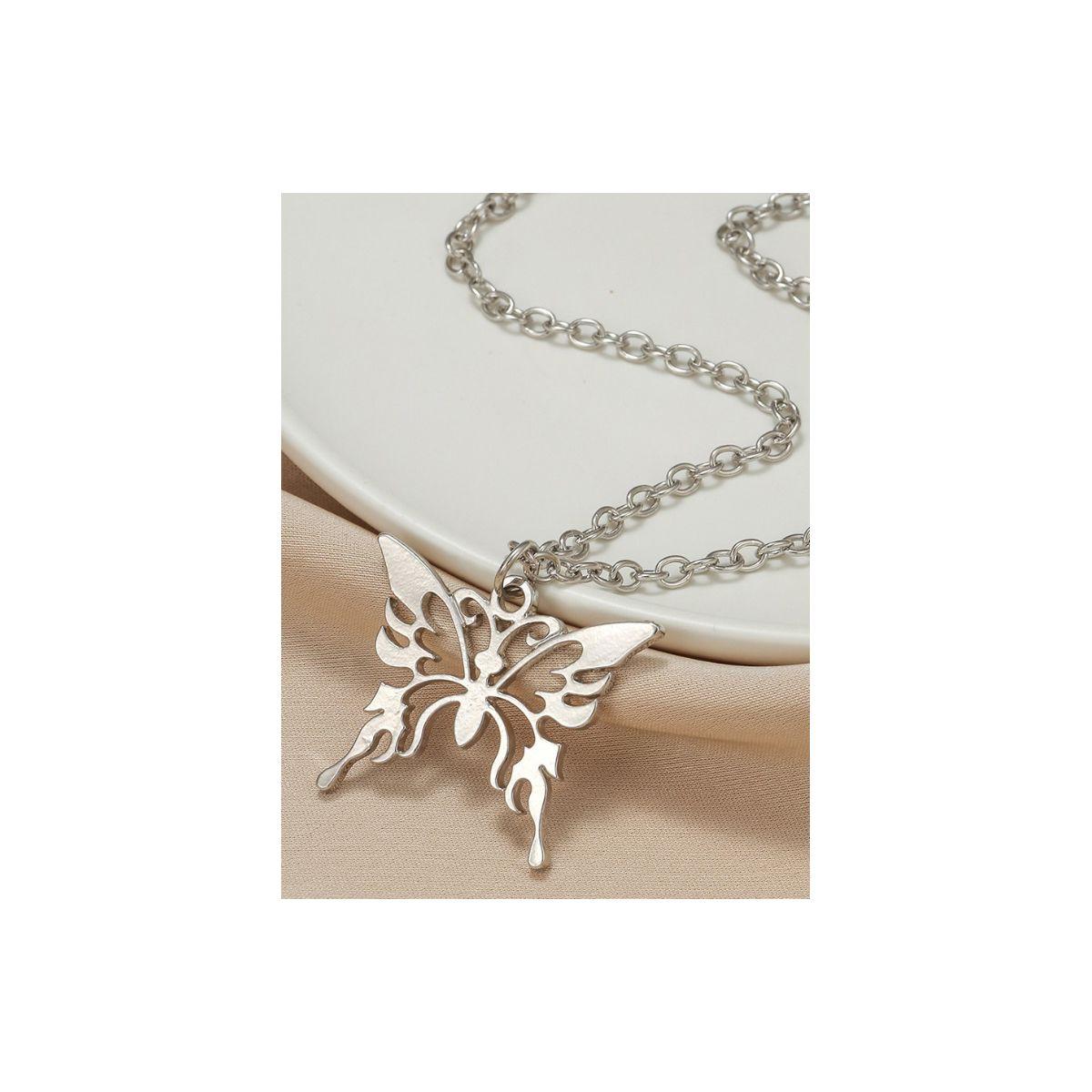 Styli Butterfly Pendant Necklace with Lobster Clasp Closure-women-watchesandjewellery-jewellery-necklacesandpendants-image-2