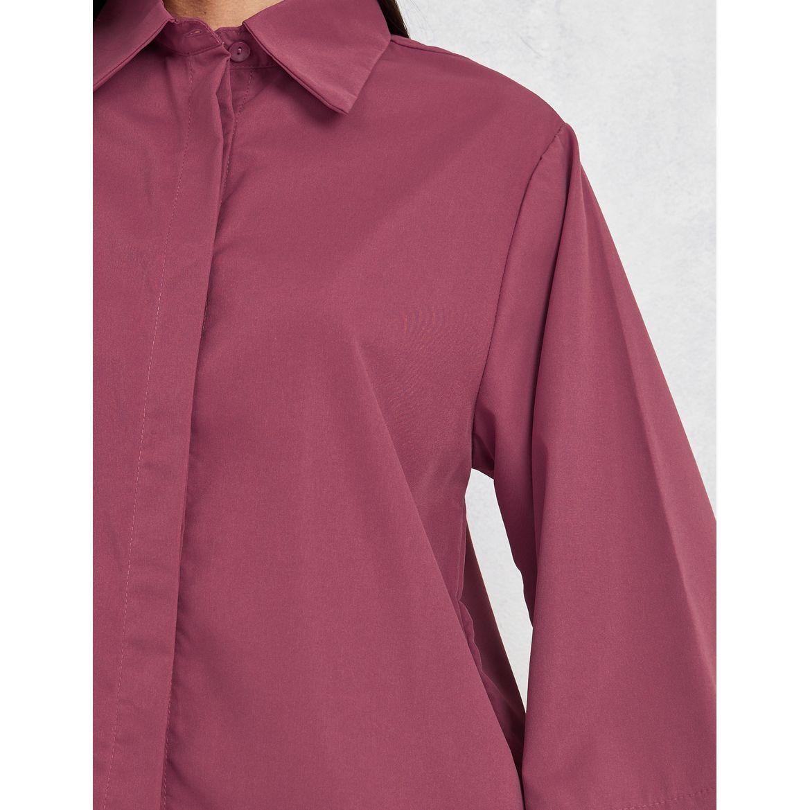 Styli Wide Sleeve Shirt with Concealed Button Placket-women-clothing-shirtsandblouses-shirts-image-4