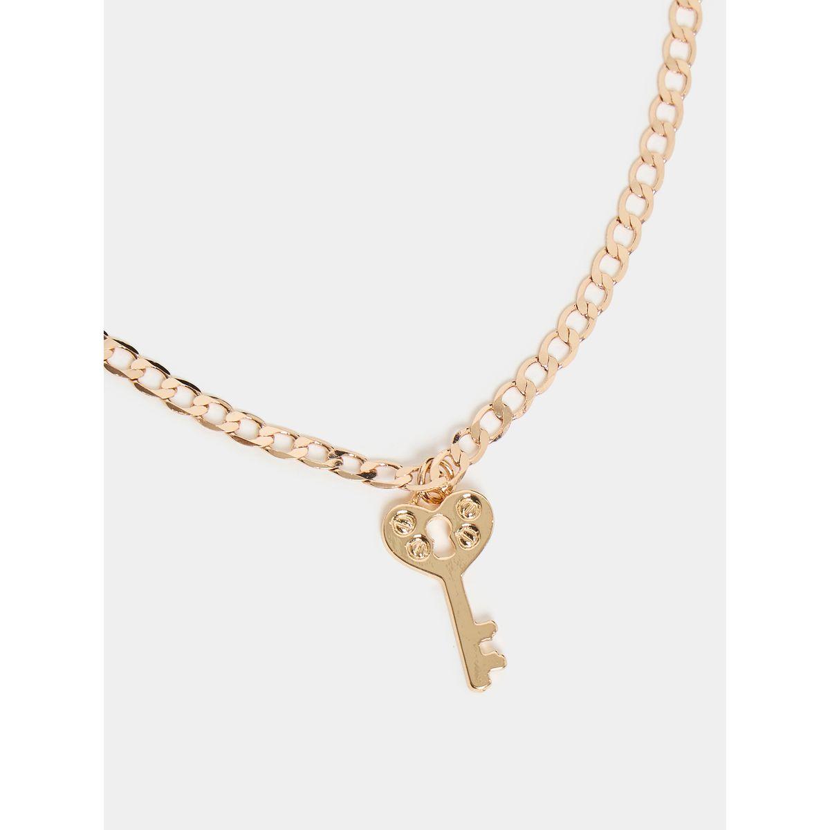 Styli Set of 3 - Key Lock Pendant Chain Necklace-women-watchesandjewellery-jewellery-necklacesandpendants-image-4