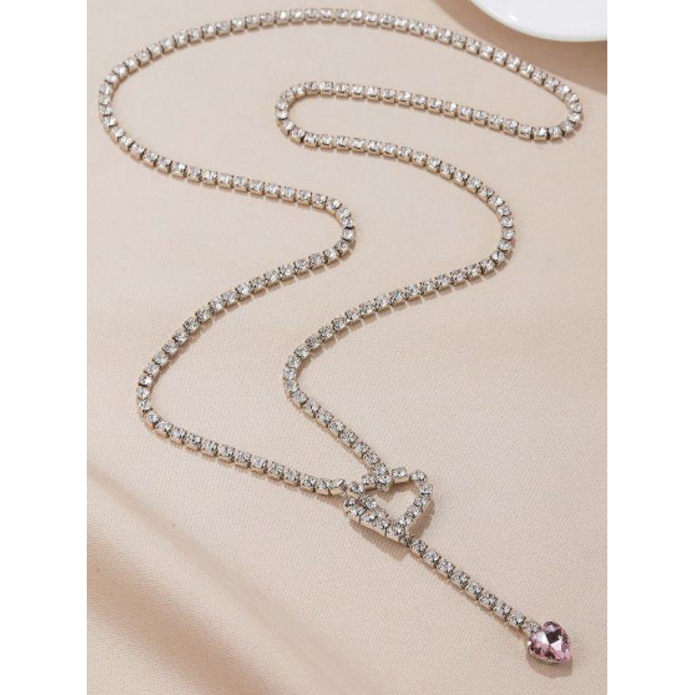 Styli Embellished Heart Drop Necklace-women-watchesandjewellery-jewellery-necklacesandpendants-image-1