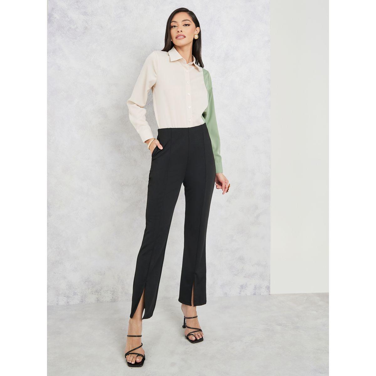 Styli Colorblock Button Up Shirt-women-clothing-shirtsandblouses-shirts-image-3