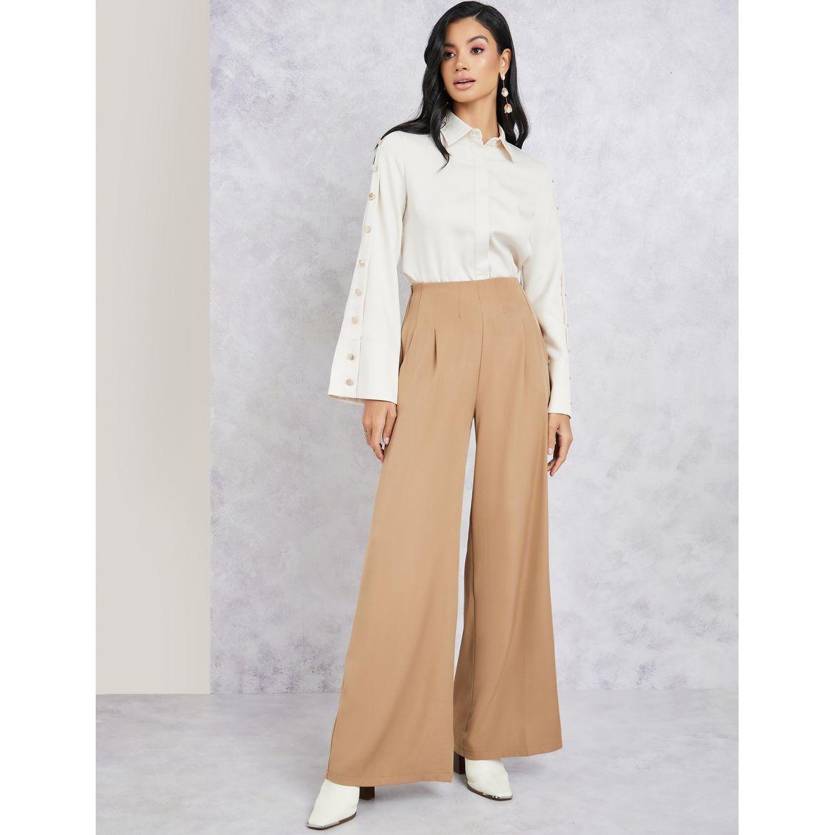 Styli Button Accent Flared Sleeve Shirt-women-clothing-shirtsandblouses-shirts-image-3