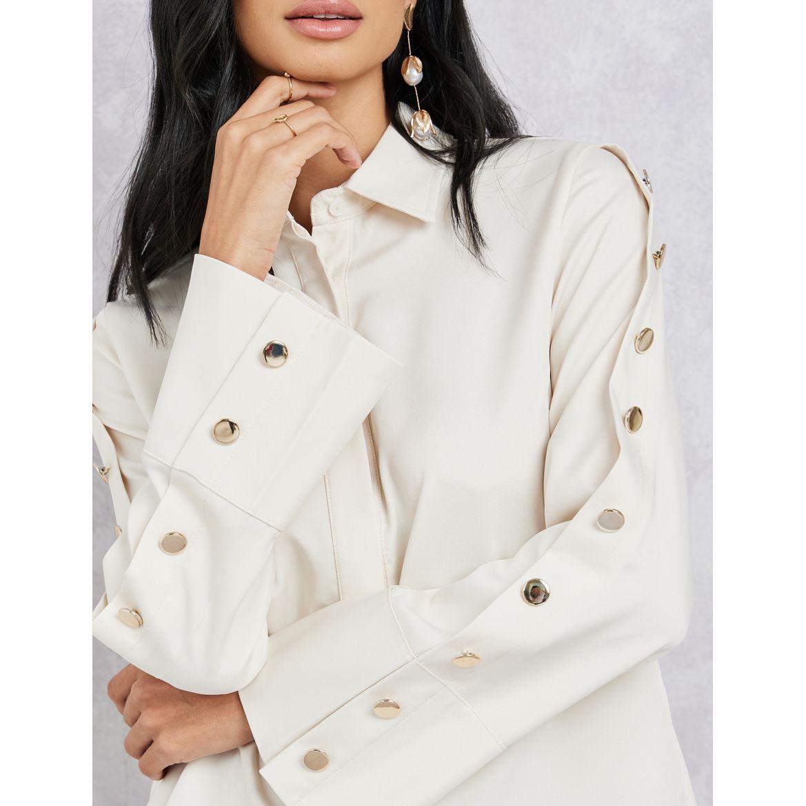 بلوزة بأكمام واسعة مزينة بأزرار-women-clothing-shirtsandblouses-shirts-image-2