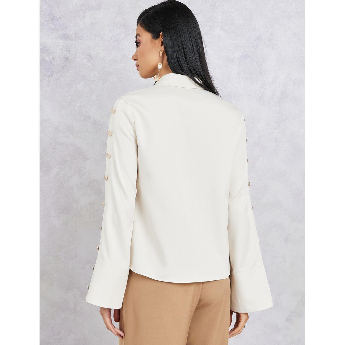 بلوزة بأكمام واسعة مزينة بأزرار-women-clothing-shirtsandblouses-shirts-image-1