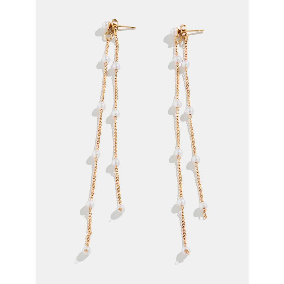 Styli Long Faux Pearl Earrings-women-watchesandjewellery-jewellery-earrings-image-6