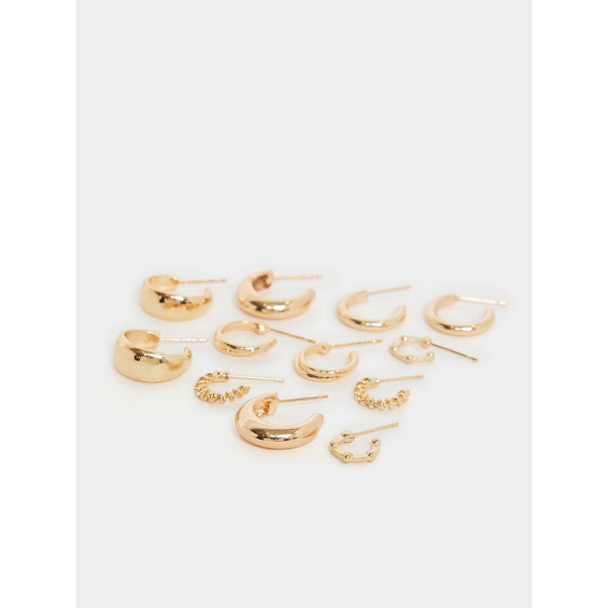 Styli Set of 6 - Hoop Earrings-women-watchesandjewellery-jewellery-earrings-image-1