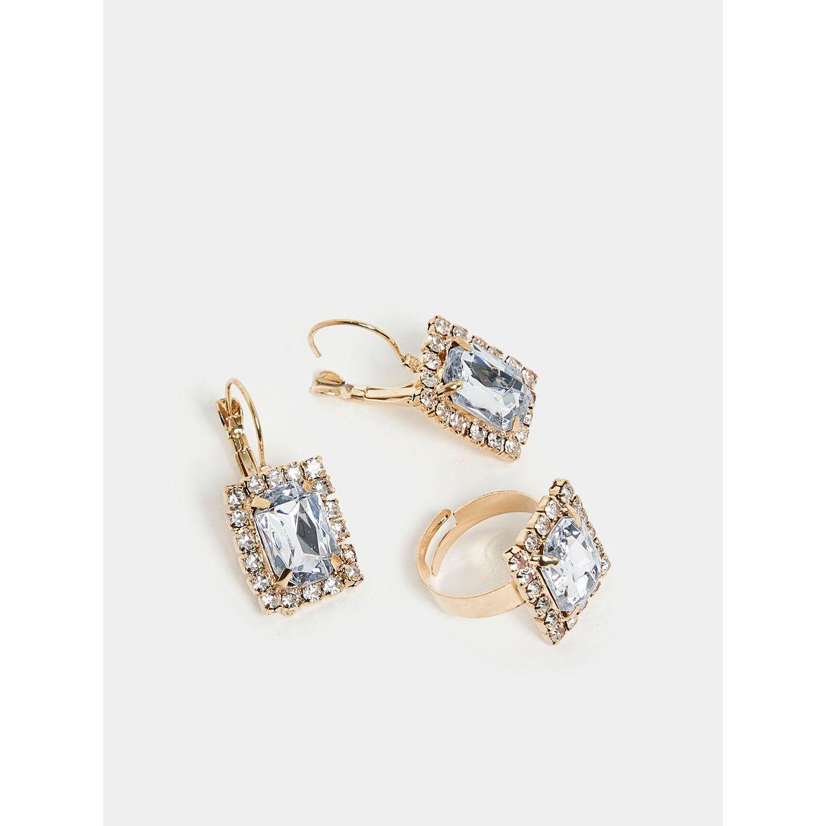 مجموعة من ( خاتم، عقد، أقراط )-women-watchesandjewellery-jewellery-jewellerysets-image-3