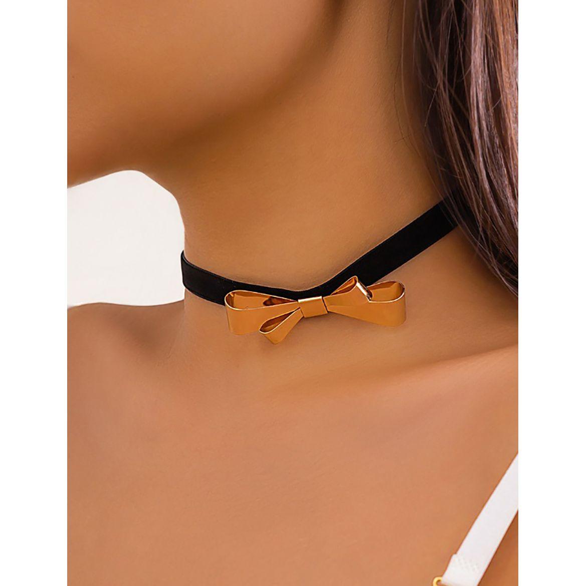 Styli Ribbon Accent Choker-women-watchesandjewellery-jewellery-necklacesandpendants-image-4