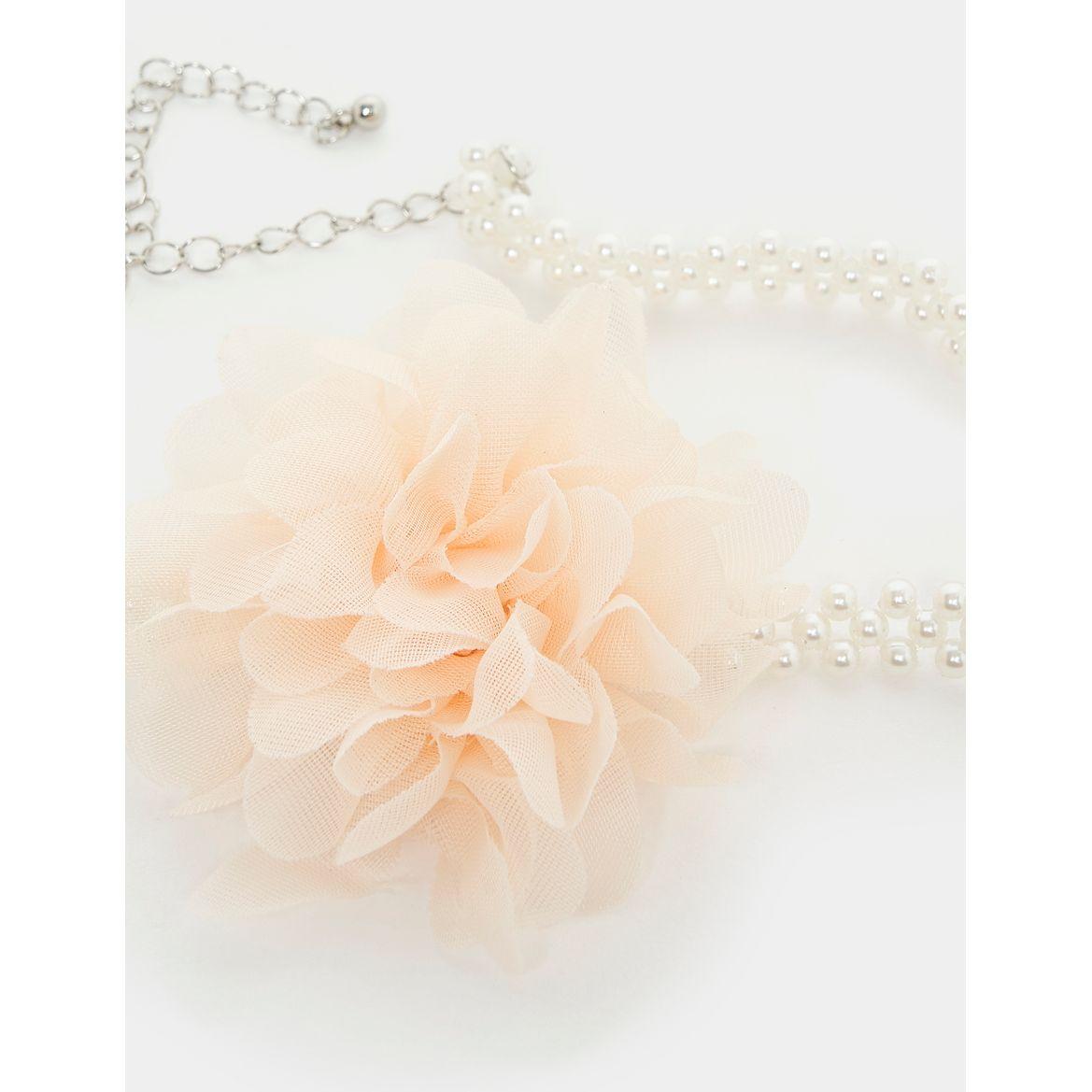 Styli Mesh Floral Applique Choker-women-watchesandjewellery-jewellery-necklacesandpendants-image-2