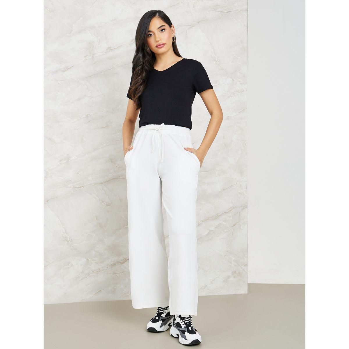 Styli Wide Leg Jogger with Side Pocket-women-clothing-bottoms-joggers-image-1