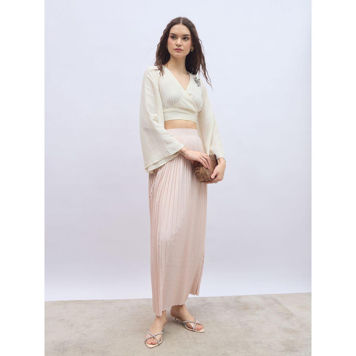 تنورة طويلة واسعة بكسرات-women-clothing-bottoms-skirts-image-1