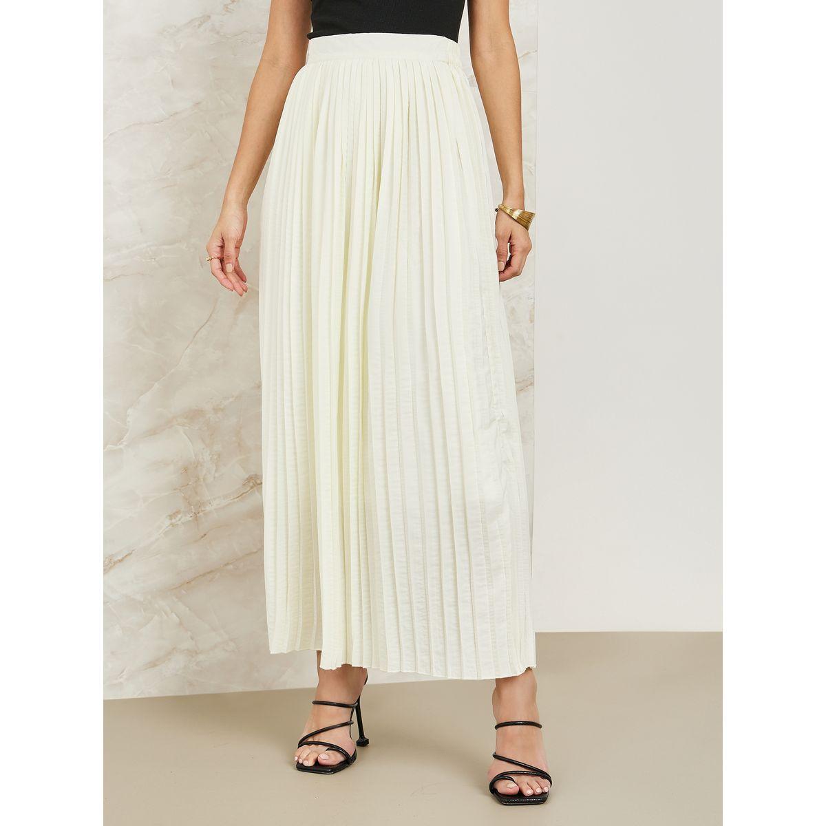 تنورة واسعة مزينة بكسرات-women-clothing-bottoms-skirts-image-1