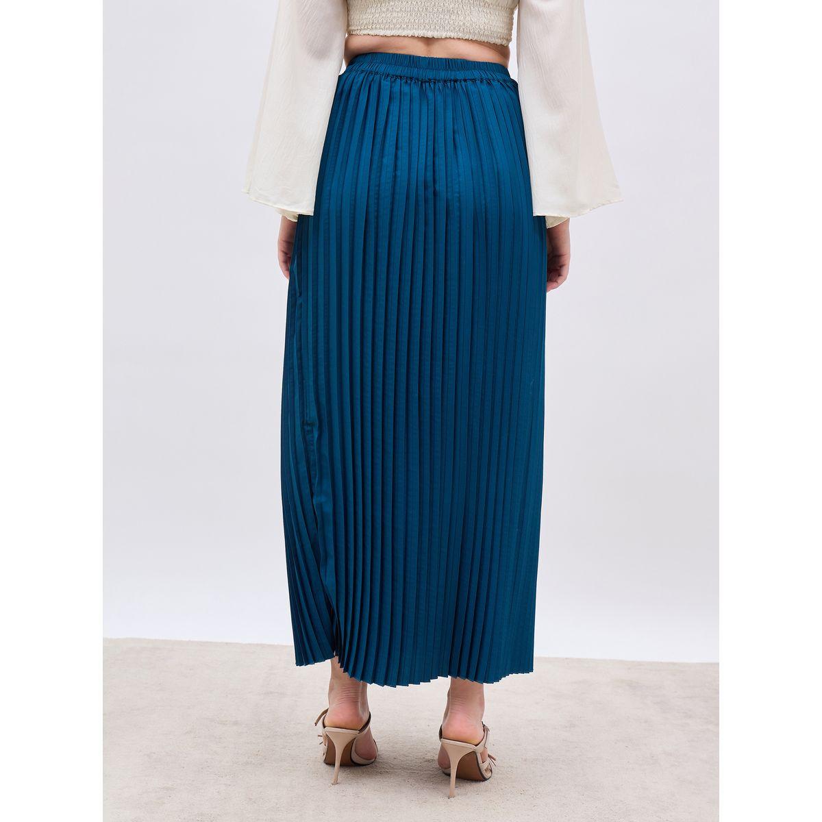 Styli Pleated Flared Maxi Skirt-women-clothing-bottoms-skirts-image-5