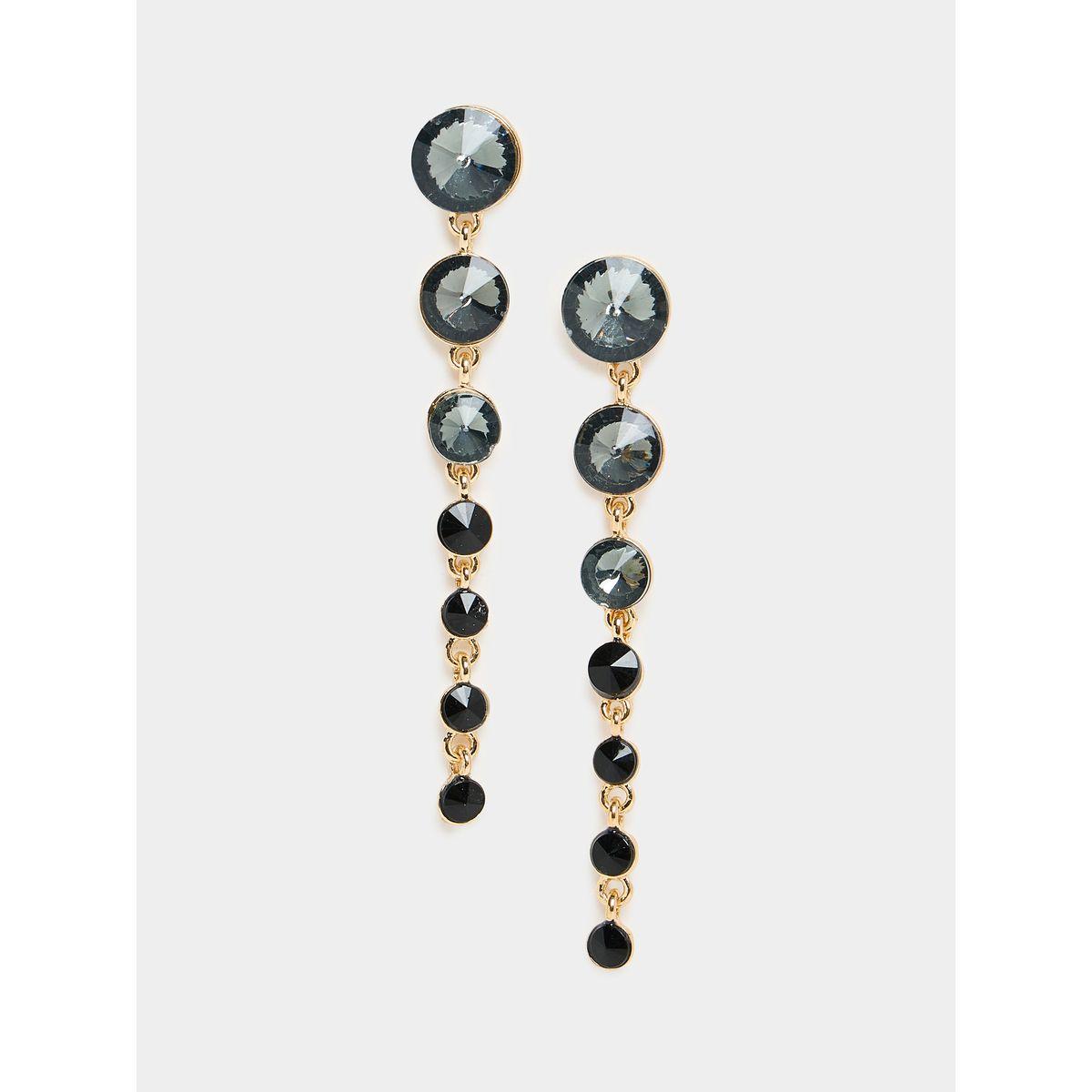 Styli Rhinestone Drop Earrings-women-watchesandjewellery-jewellery-earrings-image-1