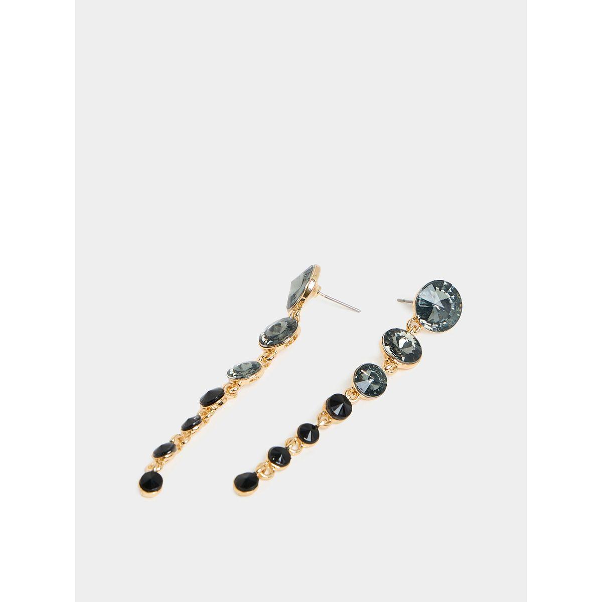 Styli Rhinestone Drop Earrings-women-watchesandjewellery-jewellery-earrings-image-2