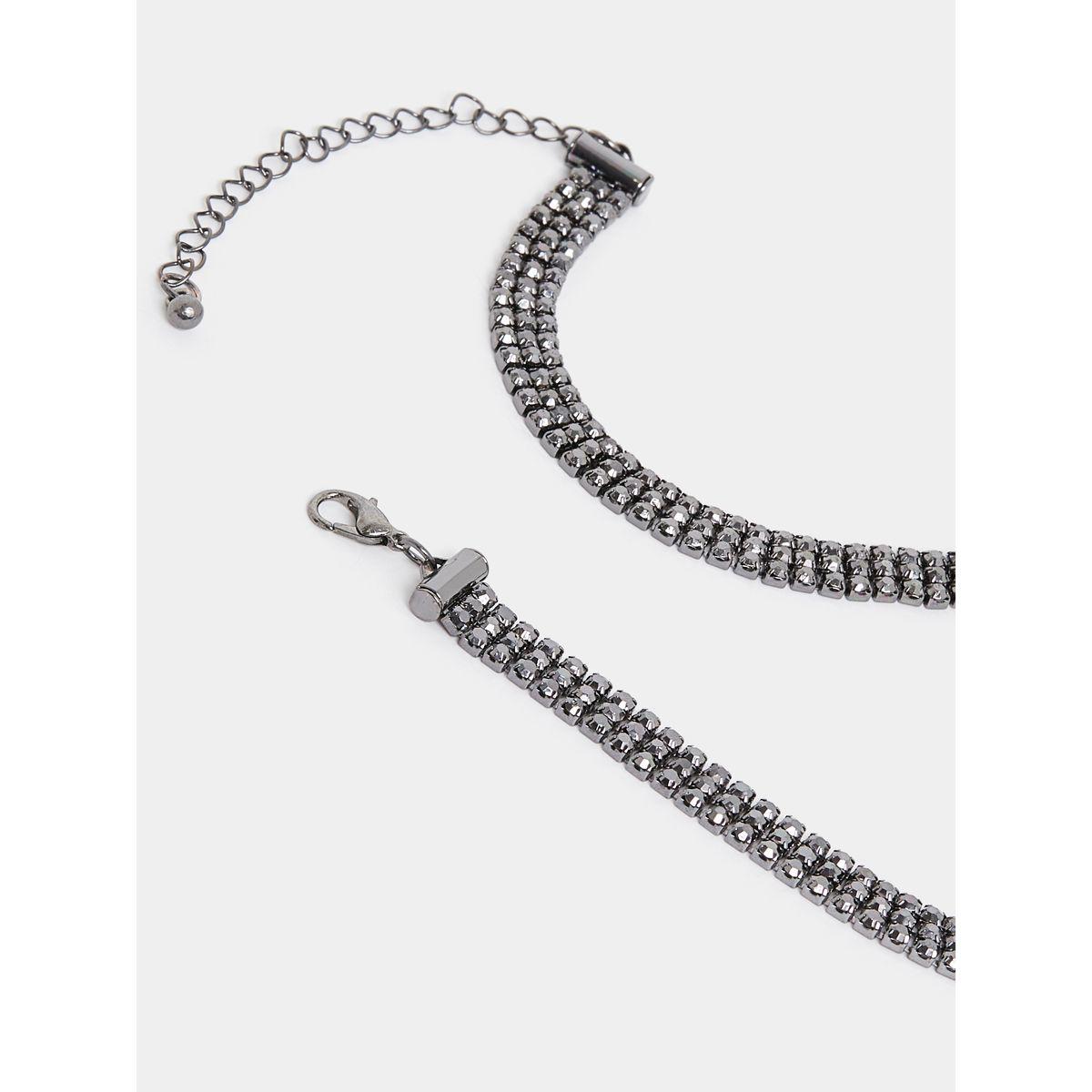 Styli 3 Layer Studded Chain Necklace-women-watchesandjewellery-jewellery-necklacesandpendants-image-3