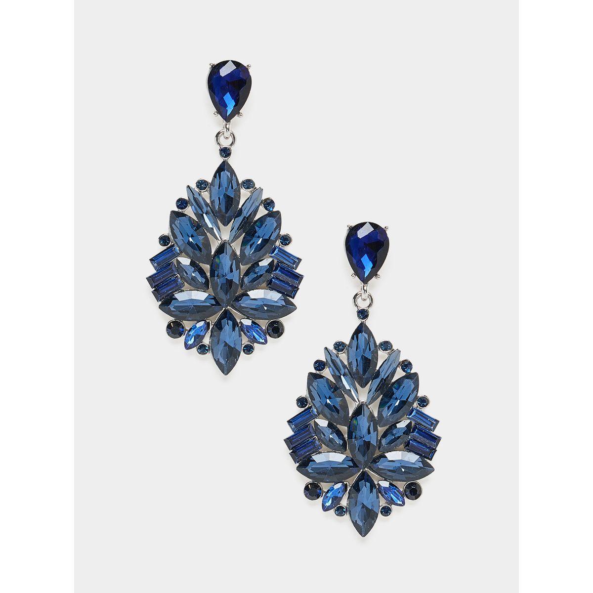 Styli Crystal Drop Party Earrings-women-watchesandjewellery-jewellery-earrings-image-2