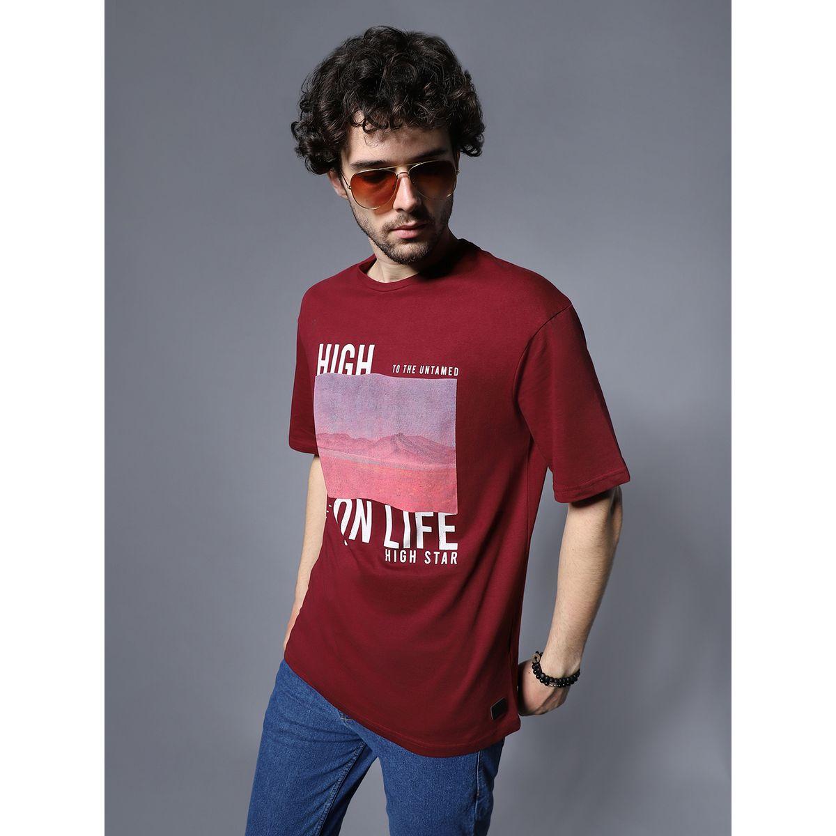 تيشيرت بقصة مريحة وطبعة جرافيك هاي ستار × ستايلي-men-clothing-tshirtsandpolos-tshirts-image-5