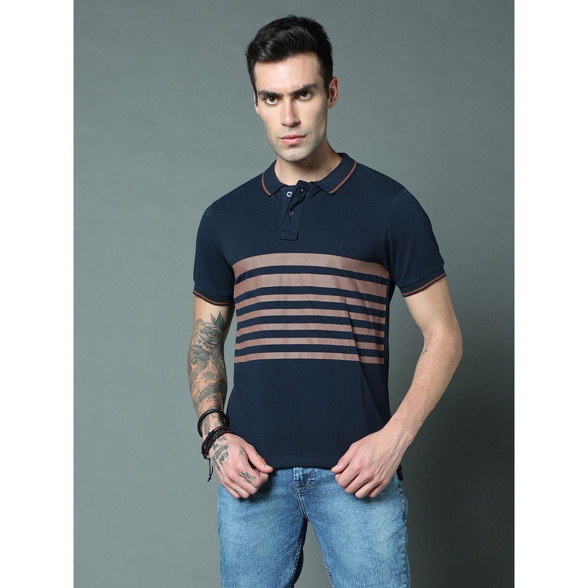 High Star Striped Panel Regular Fit Polo-men-clothing-tshirtsandpolos-polos-image-2