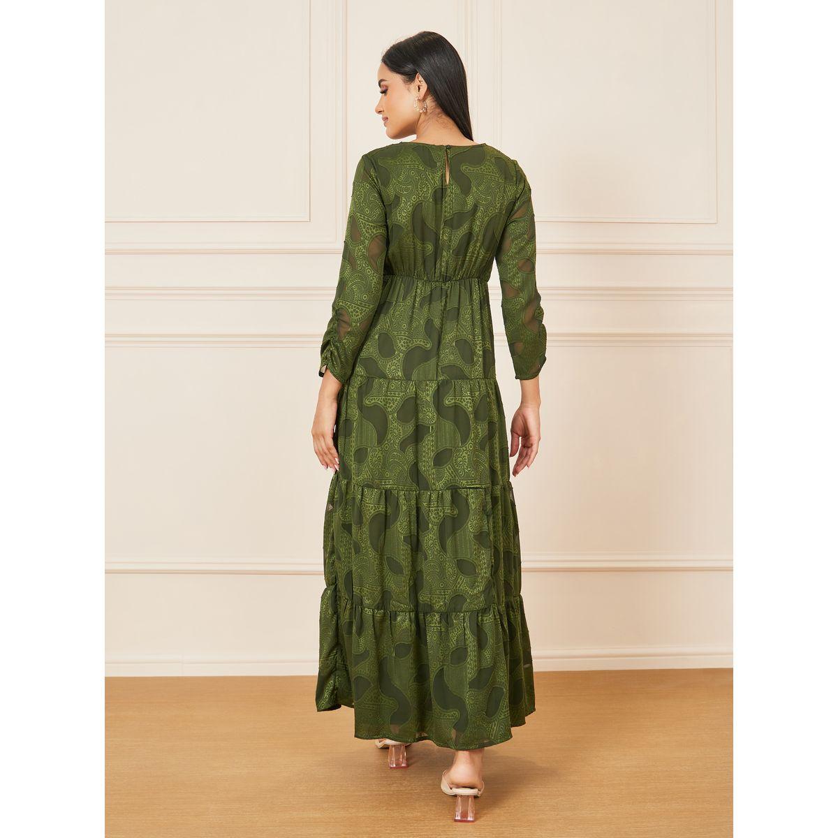 Styli Burnout Texture Lace Detail Tiered Maxi Dress-women-clothing-dresses-image-4