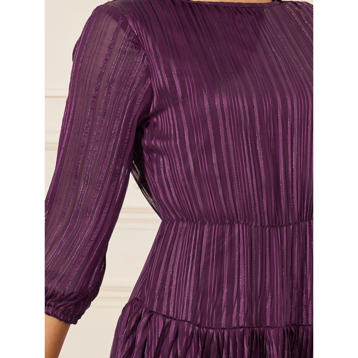 Styli Lurex Striped Tiered Midi Dress-women-clothing-dresses-image-3