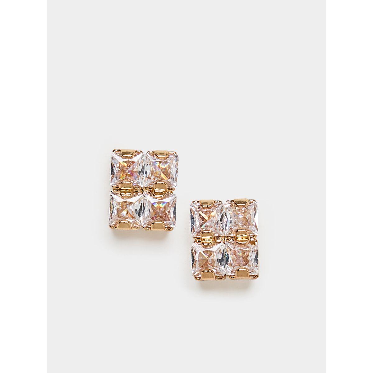 Styli Embellished Stud Earrings-women-watchesandjewellery-jewellery-earrings-image-2