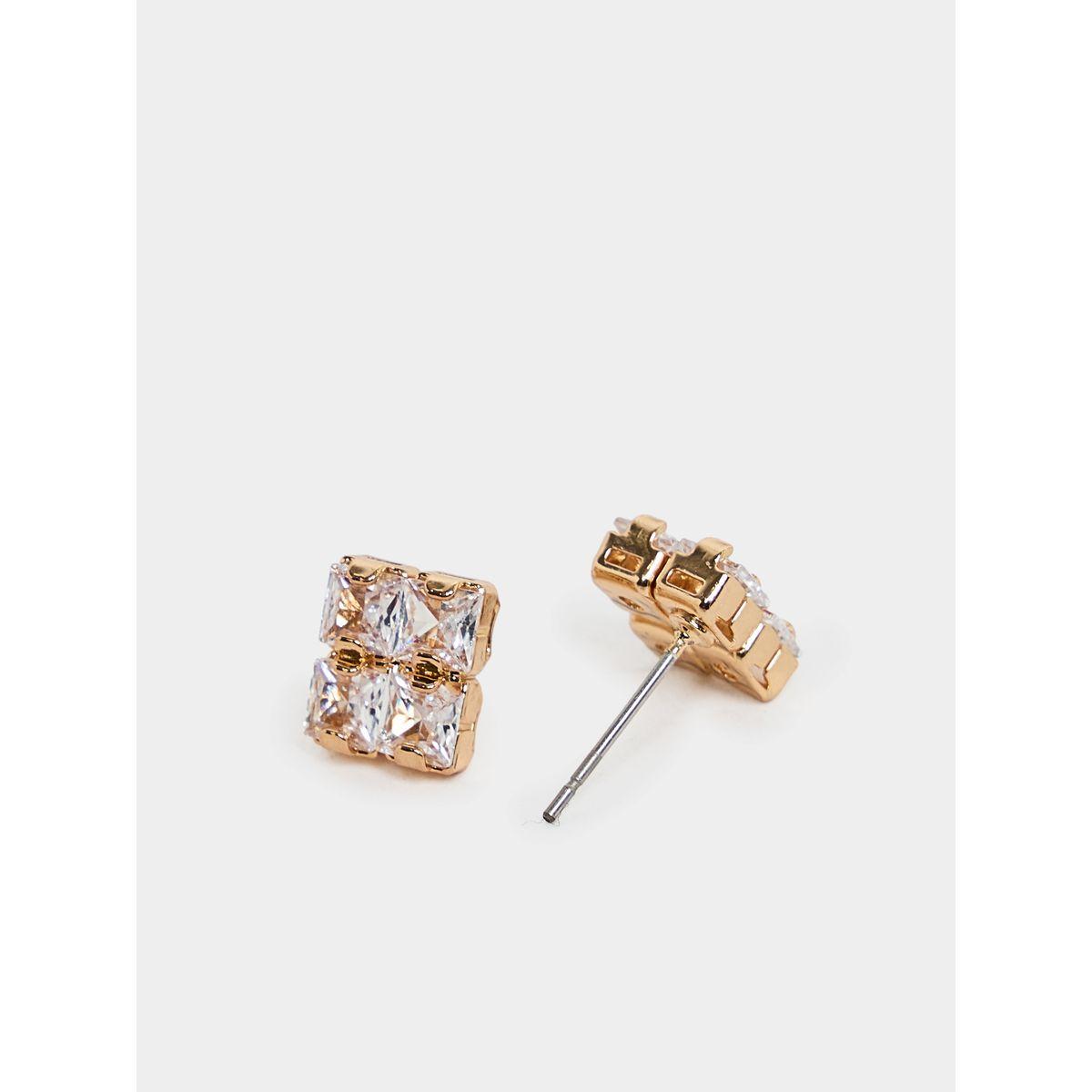 Styli Embellished Stud Earrings-women-watchesandjewellery-jewellery-earrings-image-3