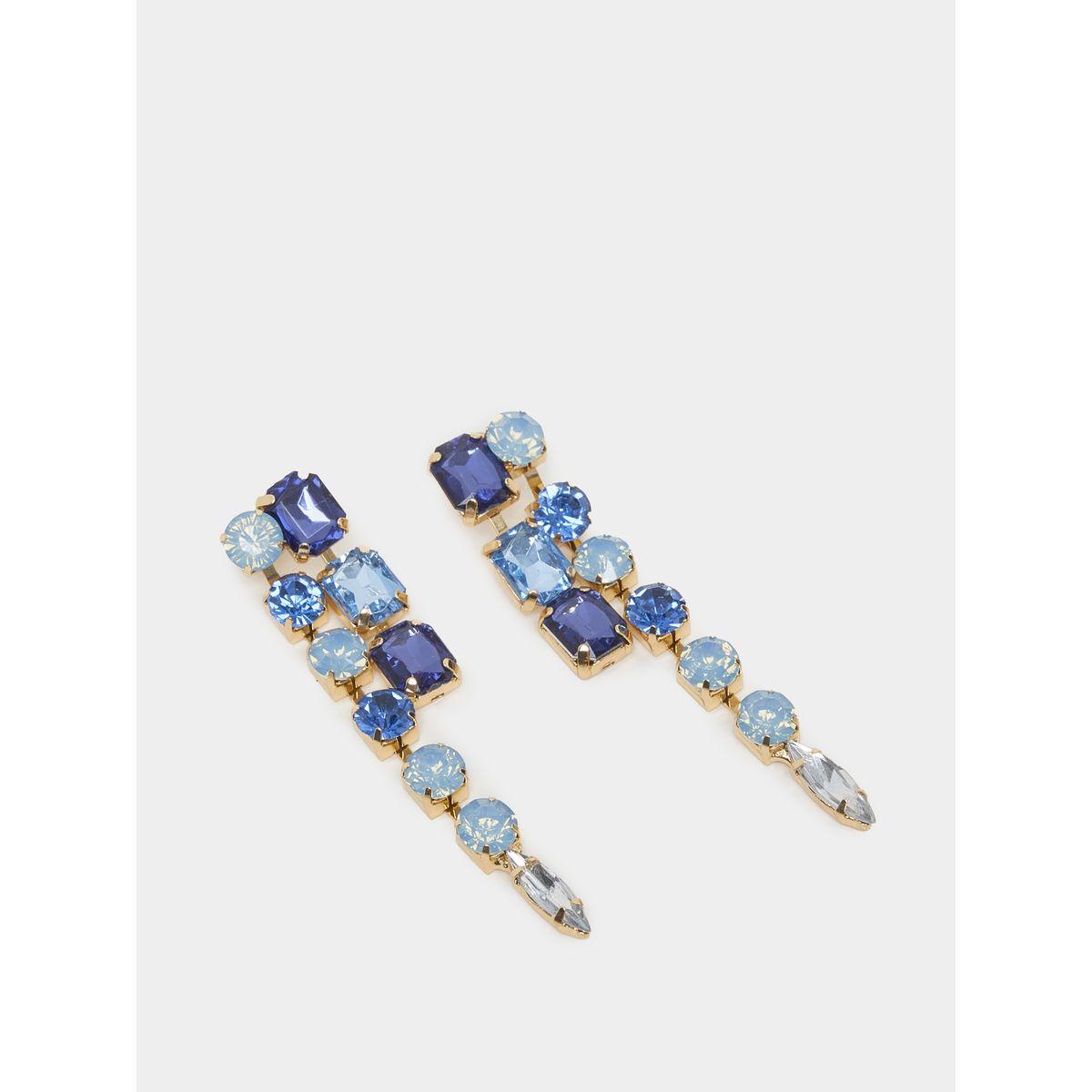 Styli Embellished Waterfall Dangle Earrings-women-watchesandjewellery-jewellery-earrings-image-2