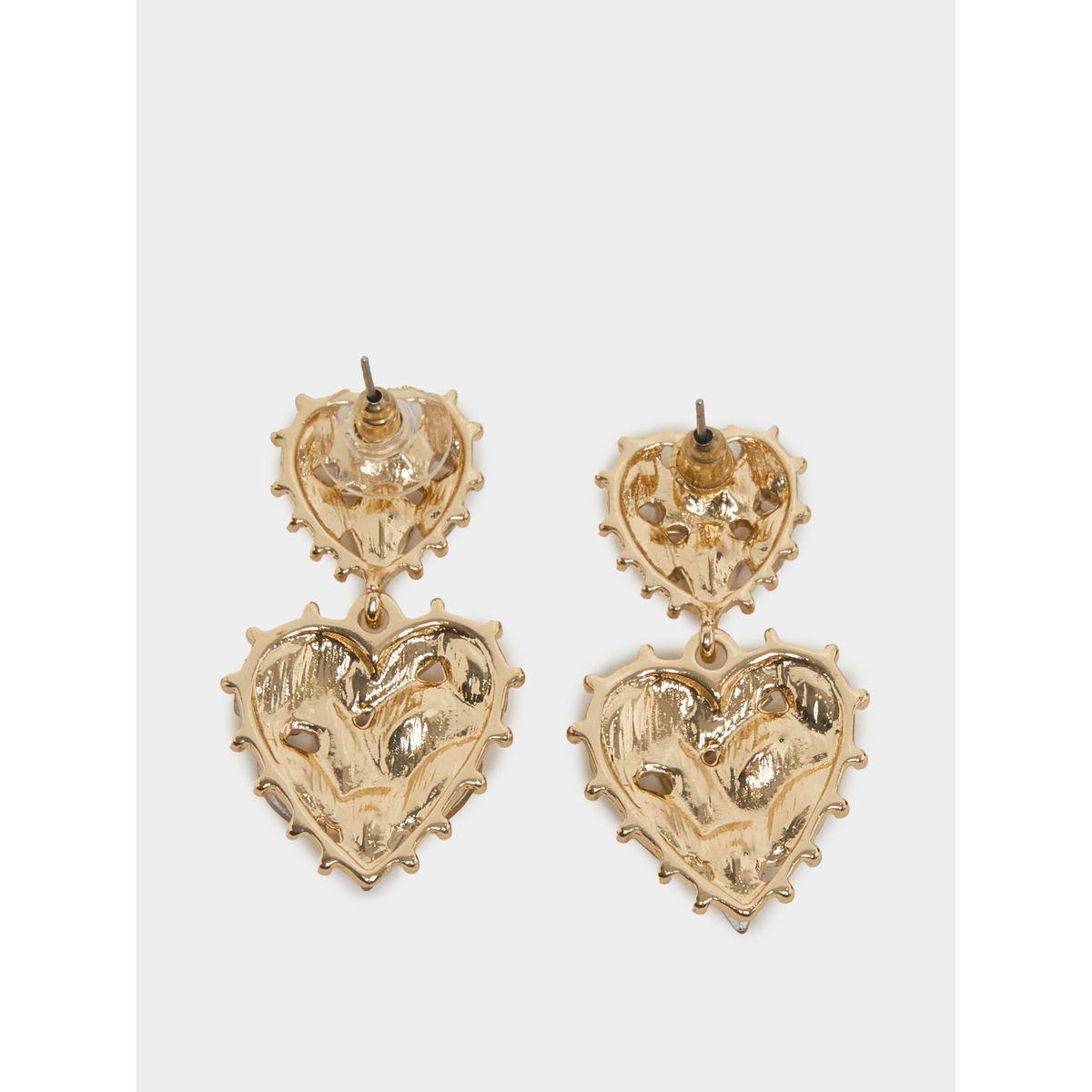 Styli Heart Shaped Embellished Earrings-women-watchesandjewellery-jewellery-earrings-image-4