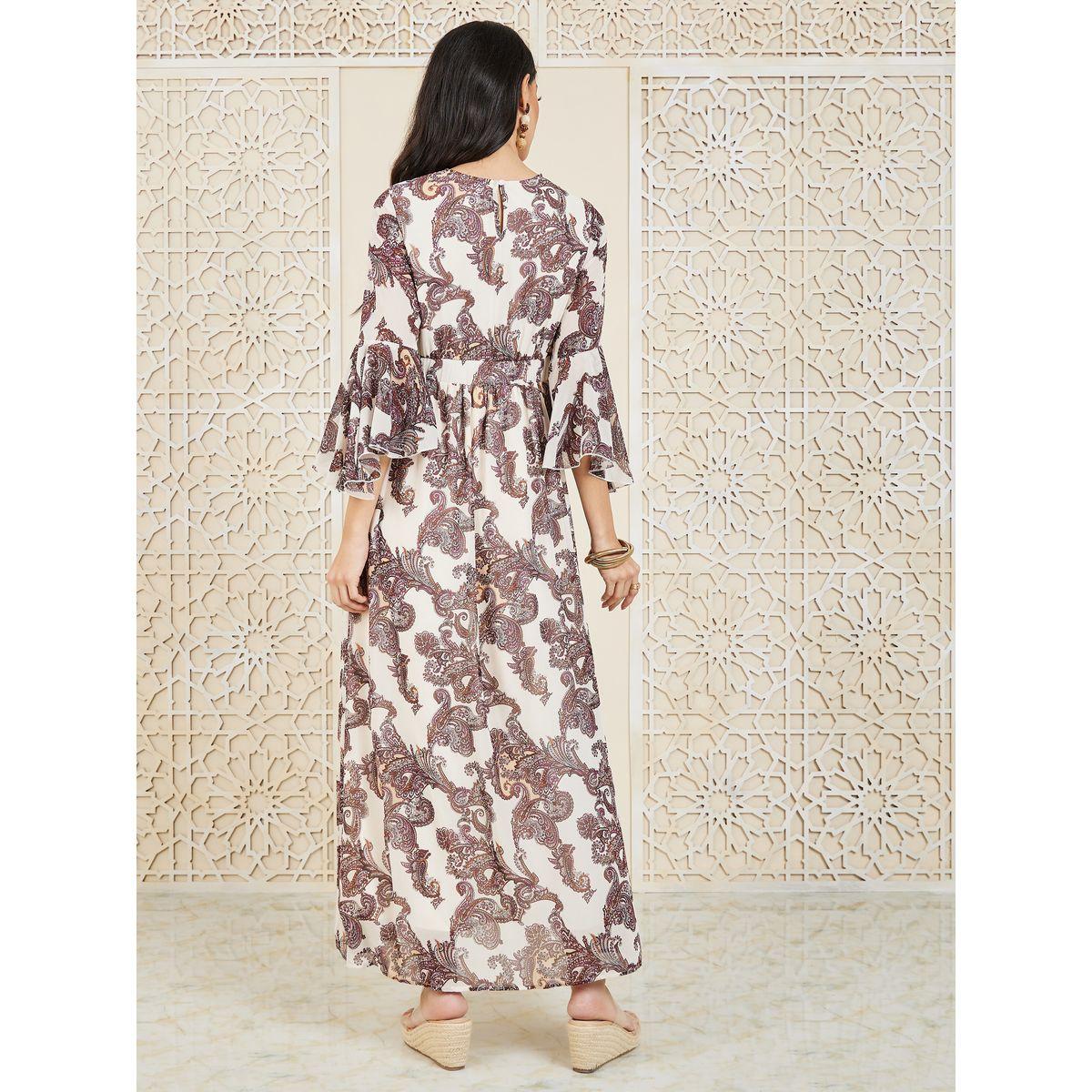 فستان ساتان طويل بطبعة بيزلي وكسرات-women-clothing-dresses-image-4