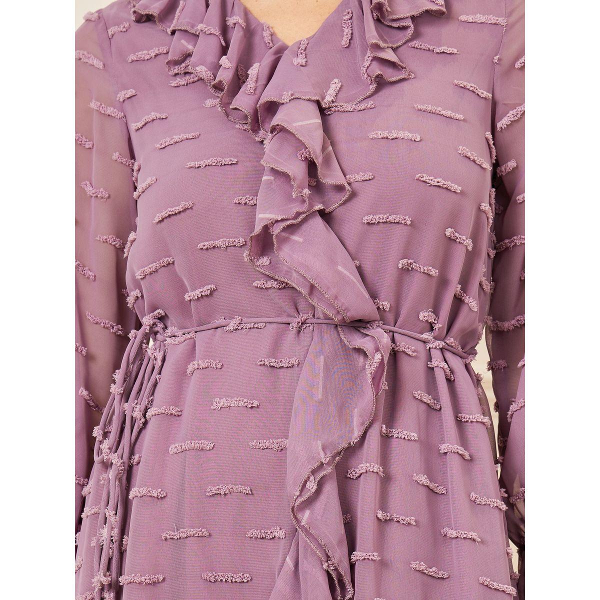 Styli Swiss Dobby Texture A-Line Shift Midi Dress-women-clothing-dresses-image-4