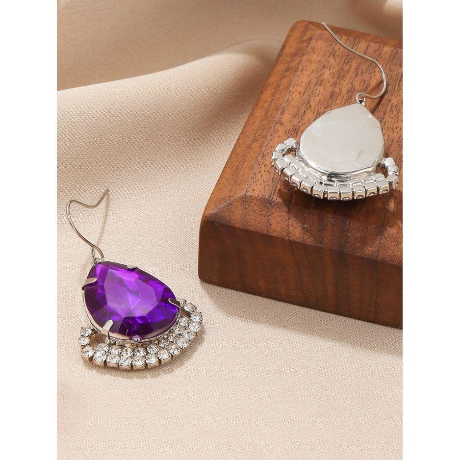 Styli Embellished Faux Gem Earrings-women-watchesandjewellery-jewellery-earrings-image-2